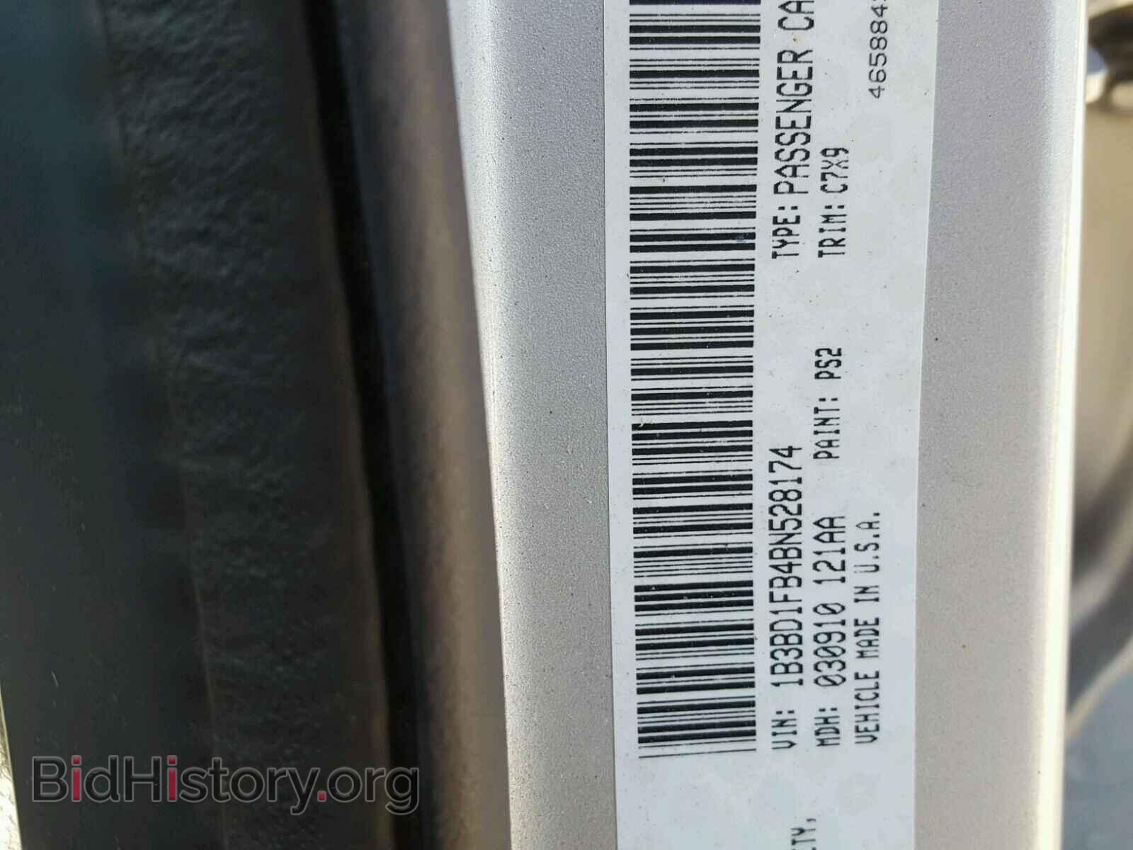 2011 DODGE AVENGER - VIN: 1B3BD1FB4BN528174 - Photo 10