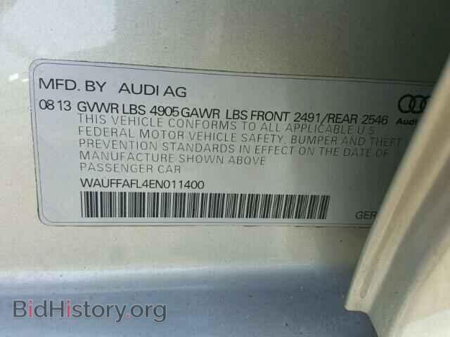 2014 AUDI A4 - VIN: WAUFFAFL4EN011400 - Фото 10