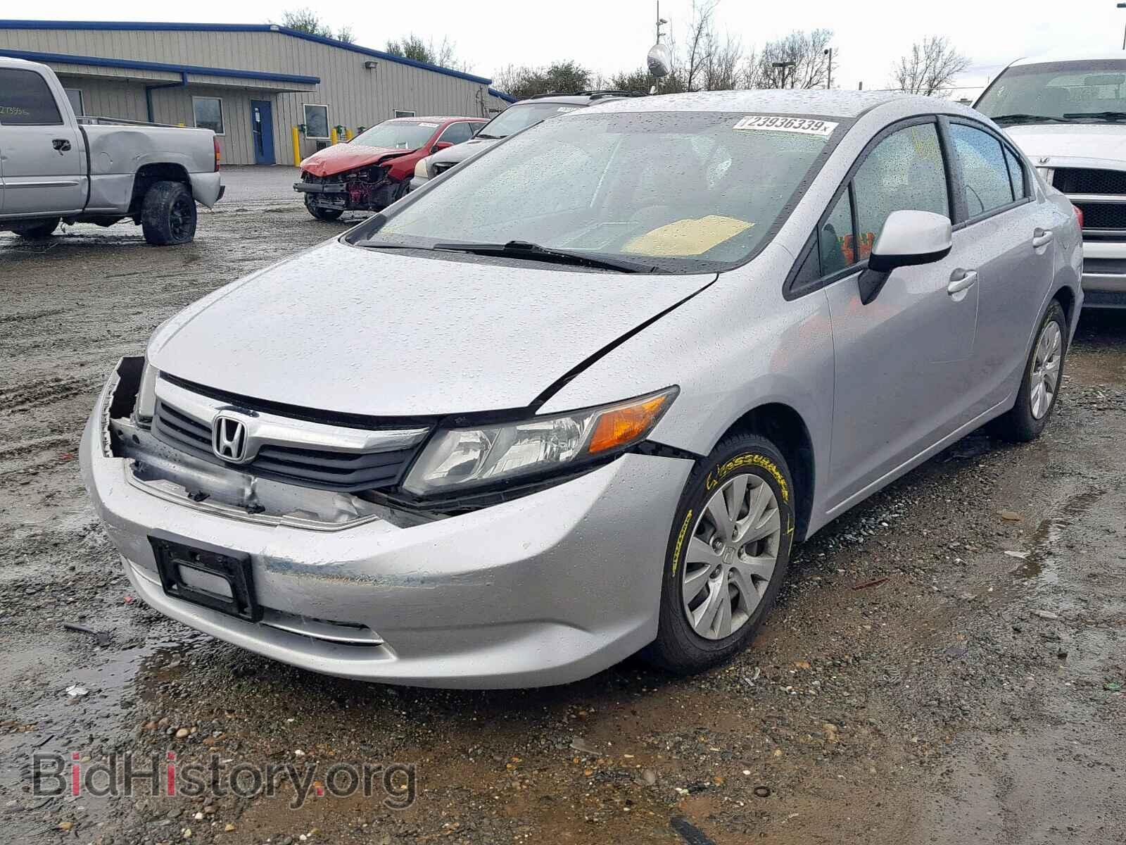 2012 HONDA CIVIC LX - VIN: 19XFB2F56CE366463 - Фото 2