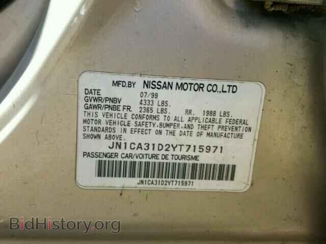 2000 NISSAN MAXIMA - VIN: JN1CA31D2YT715971 - Фото 10