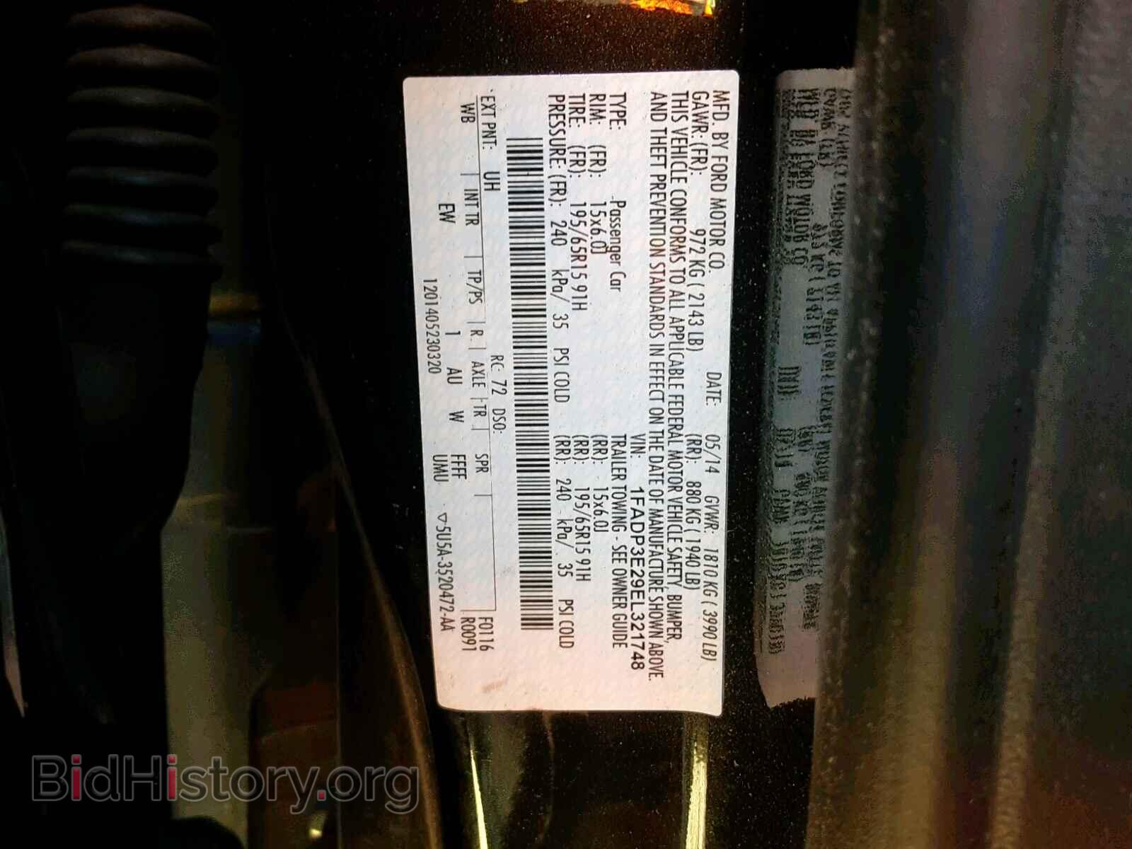 2014 FORD FOCUS - VIN: 1FADP3E29EL321748 - Photo 10