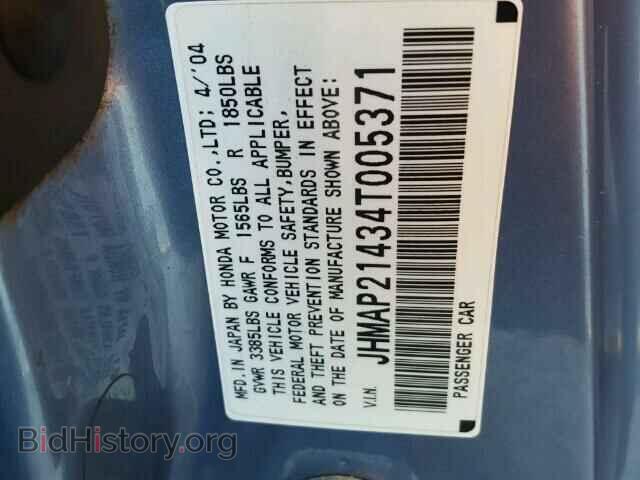 2004 HONDA S2000 - VIN: JHMAP21434T005371 - Фото 10