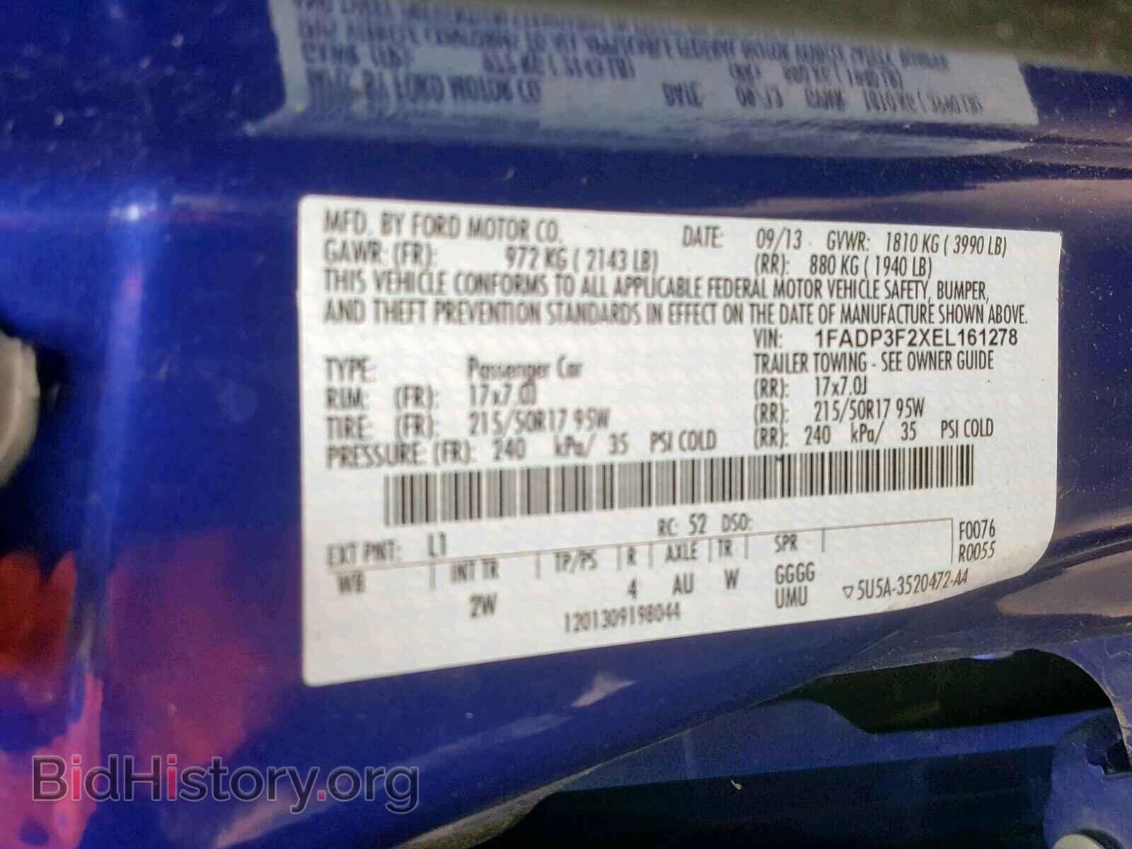 2014 FORD FOCUS SE - VIN: 1FADP3F2XEL161278 - Фото 10