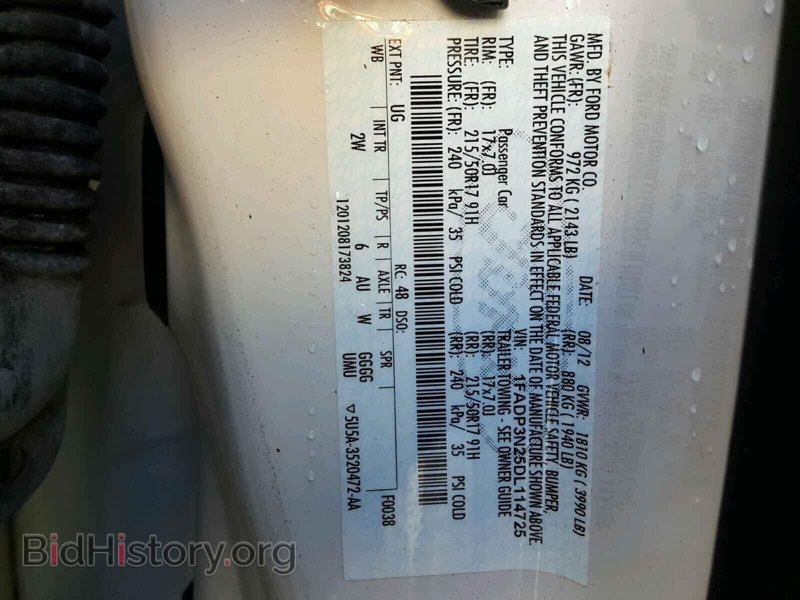 2013 FORD FOCUS - VIN: 1FADP3N25DL114725 - Фото 10