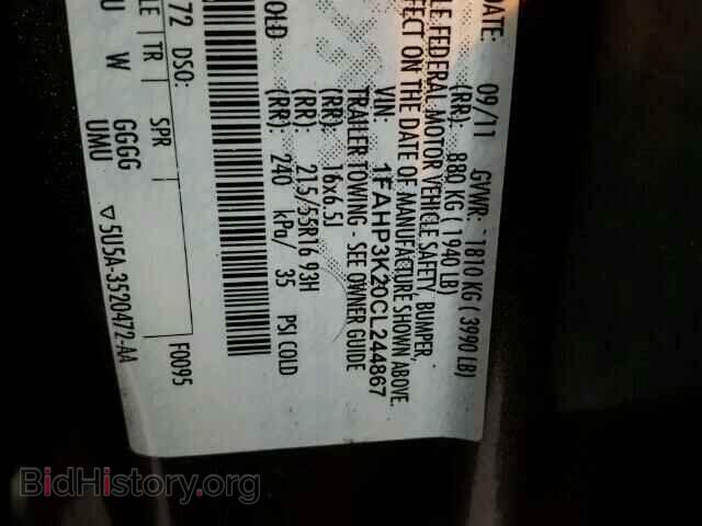 2012 FORD FOCUS - VIN: 1FAHP3K20CL244867 - Photo 10