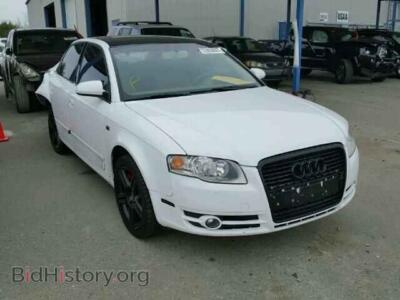 2007 Audi A4 A4 2.0 TUR, white — VIN WAUAF78E57A243980, Copart