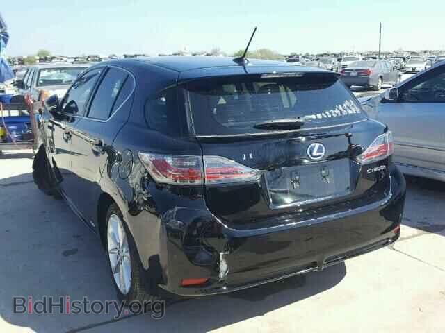 2012 LEXUS CT 200 - VIN: JTHKD5BH4C2105466 - Фото 3