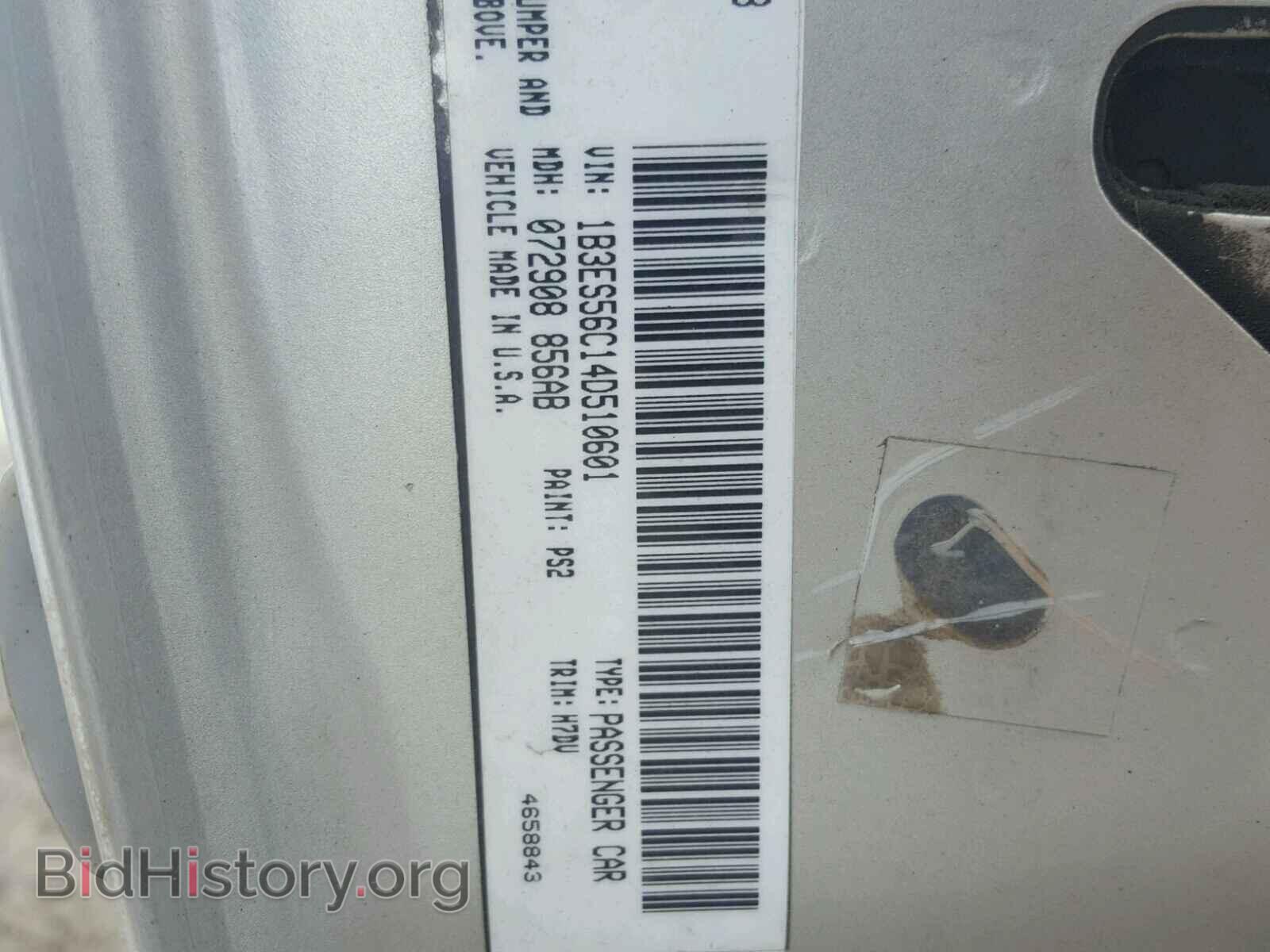 2004 DODGE NEON - VIN: 1B3ES56C14D510601 - Фото 10