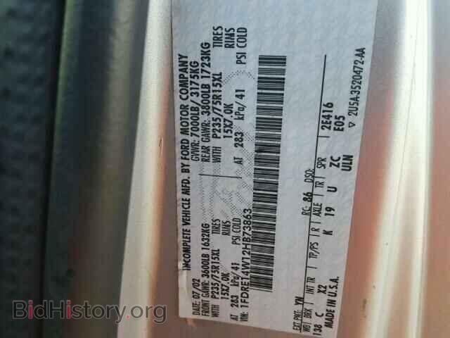 2002 FORD ECONOLINE - VIN: 1FDRE14W12HB73863 - Photo 10