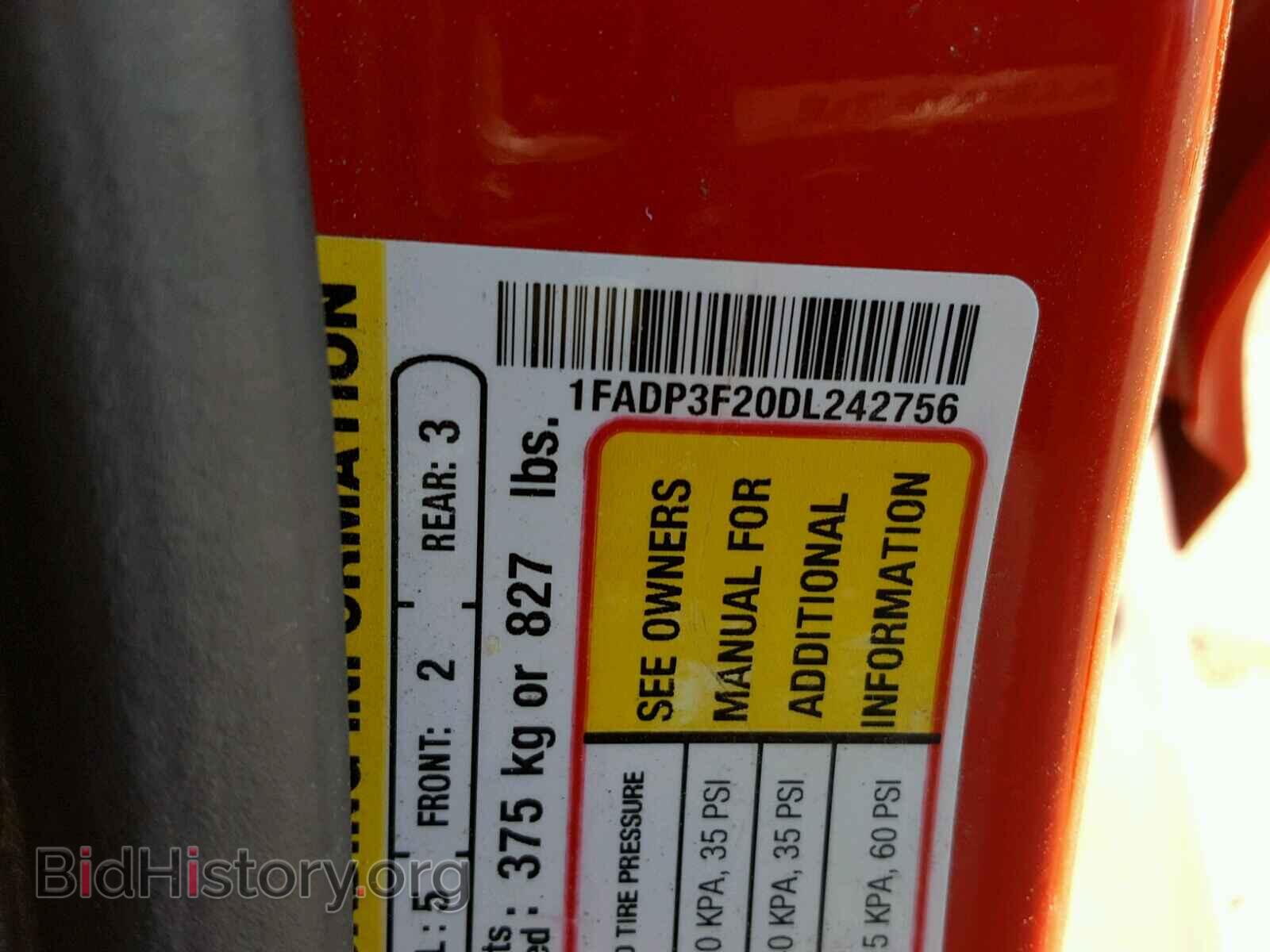 2013 FORD FOCUS - VIN: 1FADP3F20DL242756 - Photo 10