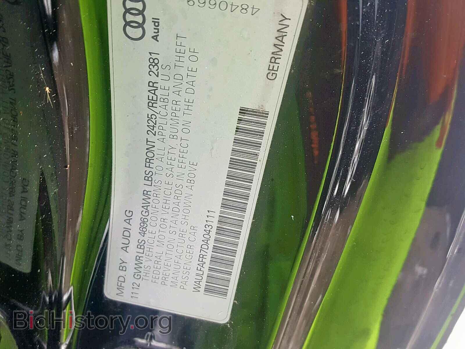 2013 AUDI A5 PREMIUM - VIN: WAULFAFR7DA043111 - Фото 10