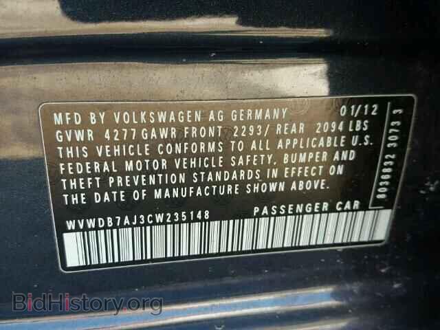 2012 VOLKSWAGEN GOLF - VIN: WVWDB7AJ3CW235148 - Фото 10