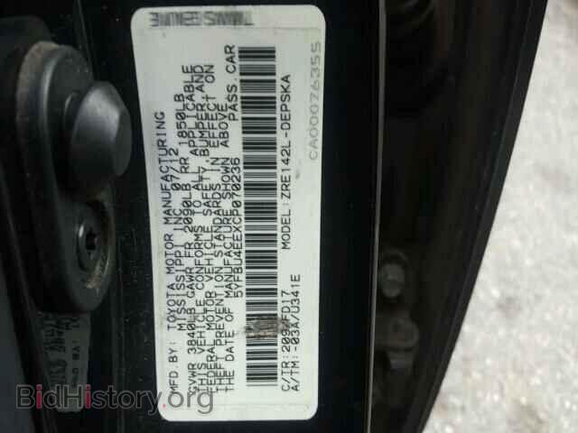 2012 TOYOTA COROLLA - VIN: 5YFBU4EEXCP070236 - Photo 10