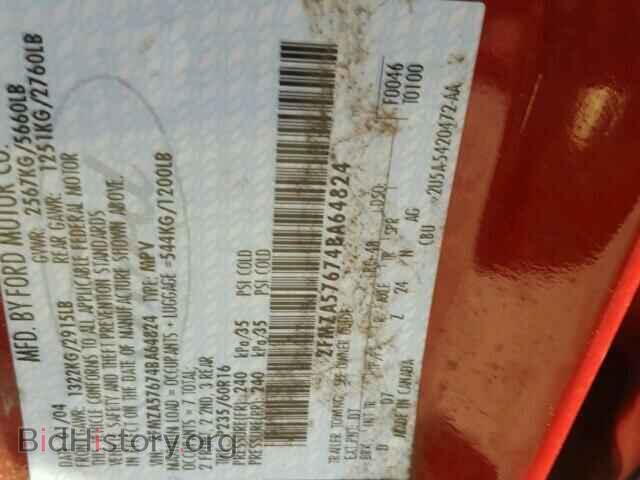 2004 FORD FREESTAR - VIN: 2FMZA57674BA64824 - Фото 10
