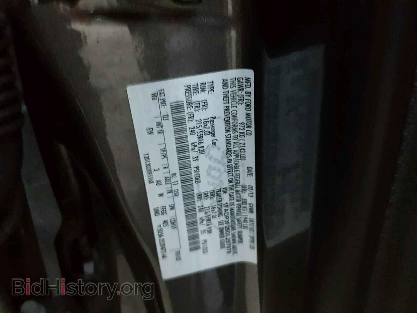 2013 FORD FOCUS - VIN: 1FADP3F25DL257978 - Фото 10