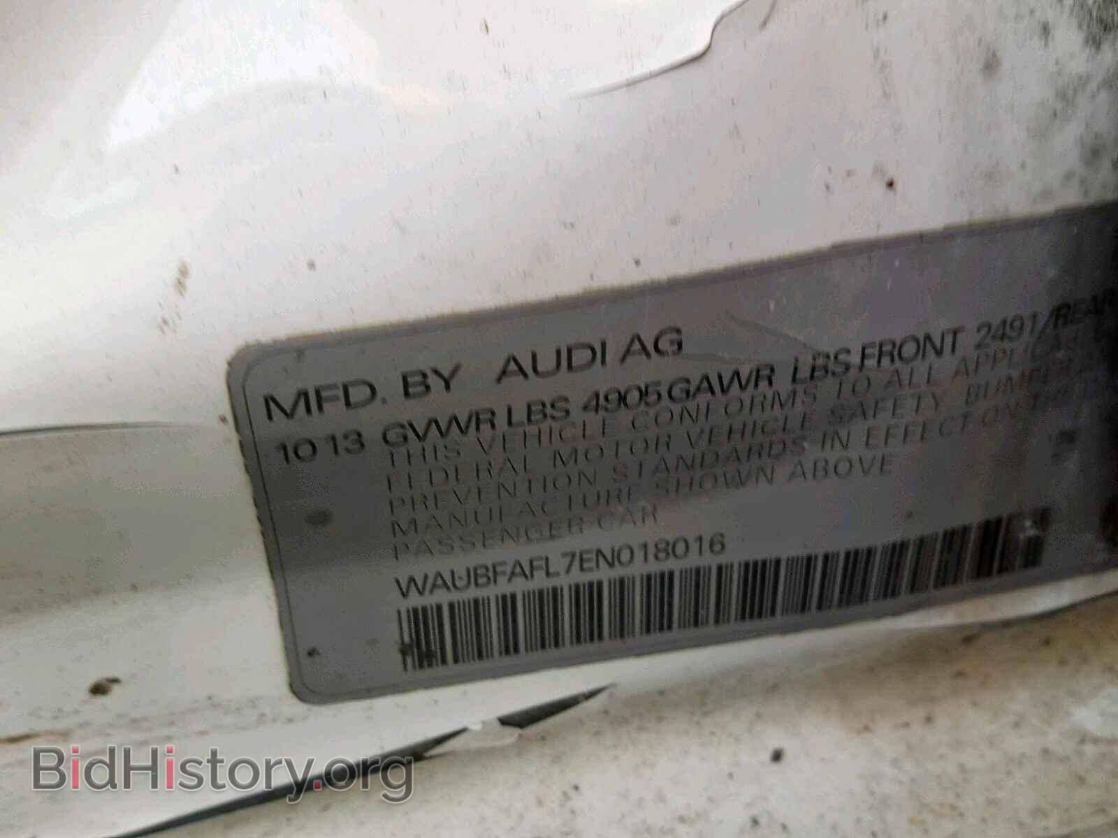 2014 AUDI A4 - VIN: WAUBFAFL7EN018016 - Фото 10