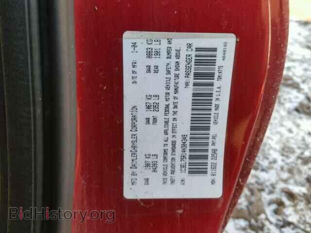 2004 CHRYSLER SEBRING - VIN: 1C3EL75R14N304349 - Фото 10