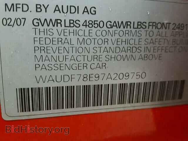 2007 AUDI A4 - VIN: WAUDF78E97A209750 - Фото 10