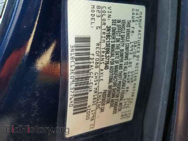 2009 NISSAN VERSA - VIN: 3N1BC13E09L377640 - Фото 10