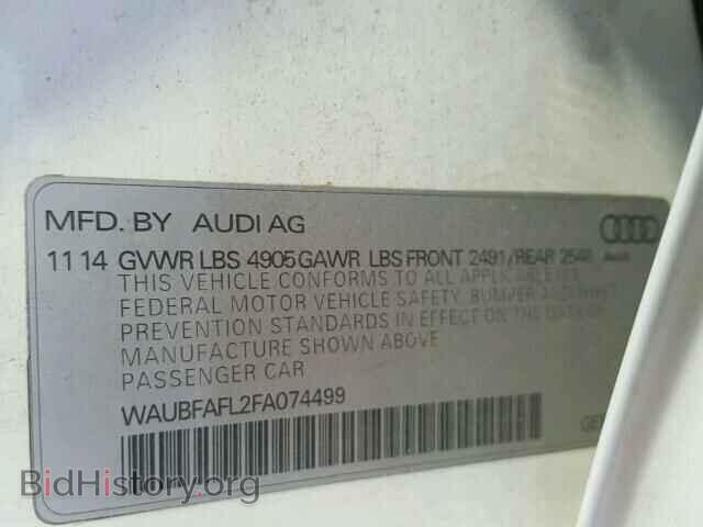2015 AUDI A4 - VIN: WAUBFAFL2FA074499 - Фото 10