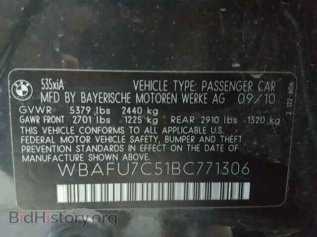 2011 BMW 535 XI - VIN: WBAFU7C51BC771306 - Фото 10