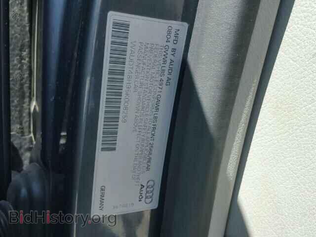 2005 AUDI A4 - VIN: WAUDT48H95K008259 - Фото 10