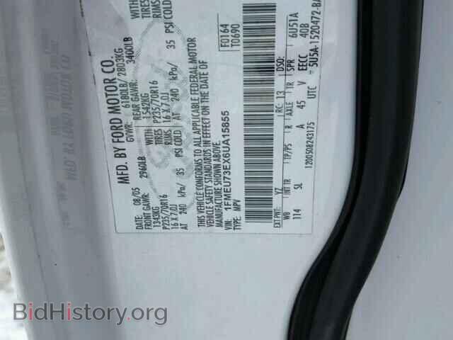 2006 FORD EXPLORER - VIN: 1FMEU73EX6UA15855 - Photo 10