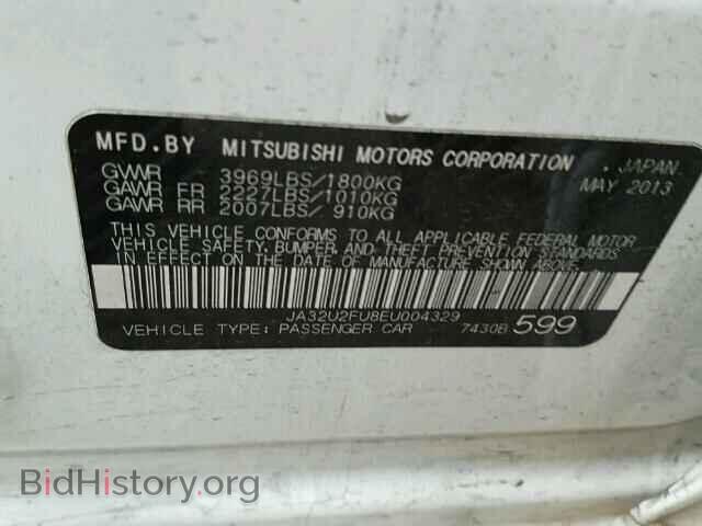 2014 MITSUBISHI LANCER - VIN: JA32U2FU8EU004329 - Фото 10