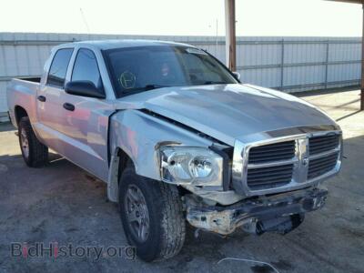 2005 Dodge DAKOTA Dakota QUA, silver — VIN 1D7HE48NX5S289322, Copart