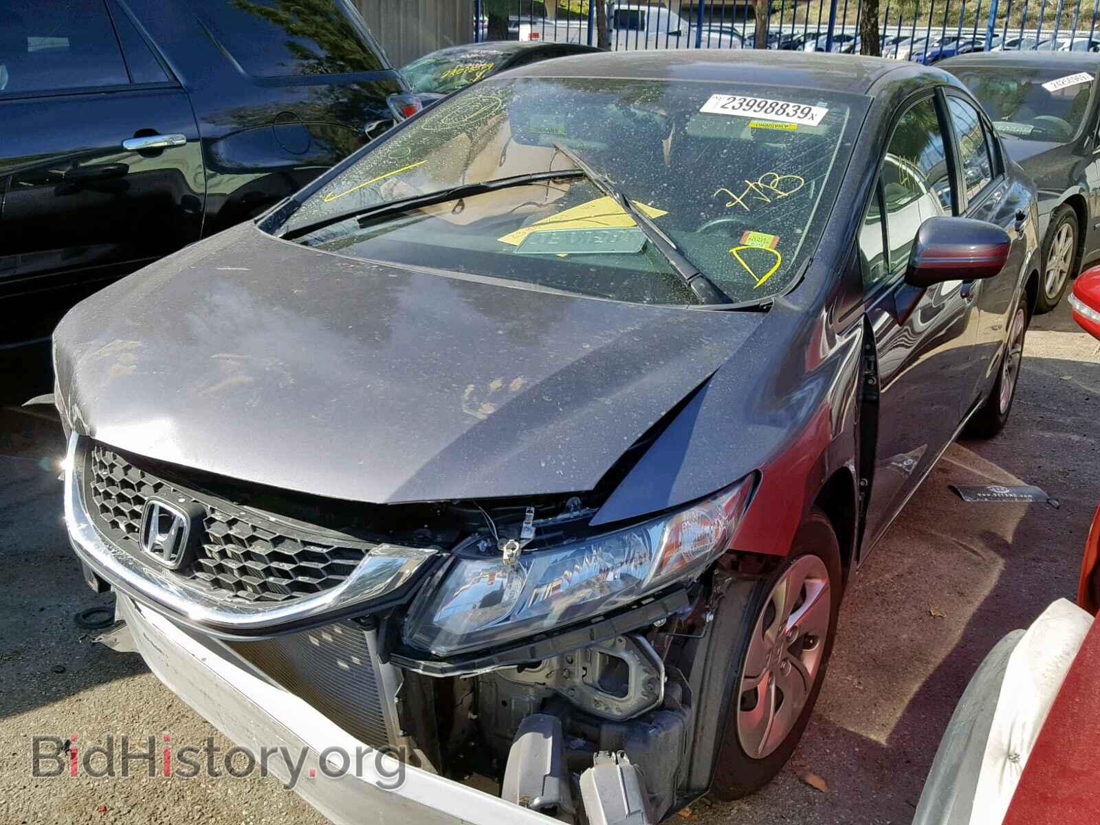 2014 HONDA CIVIC LX - VIN: 19XFB2F51EE253152 - Фото 2