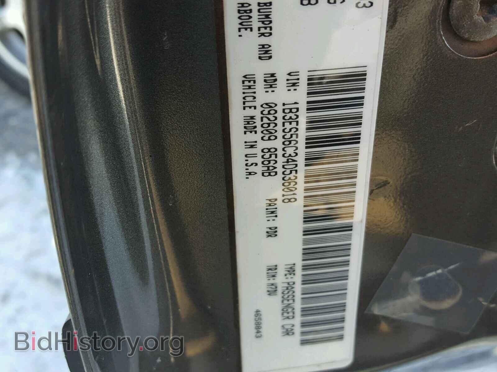 2004 DODGE NEON - VIN: 1B3ES56C34D536018 - Фото 10