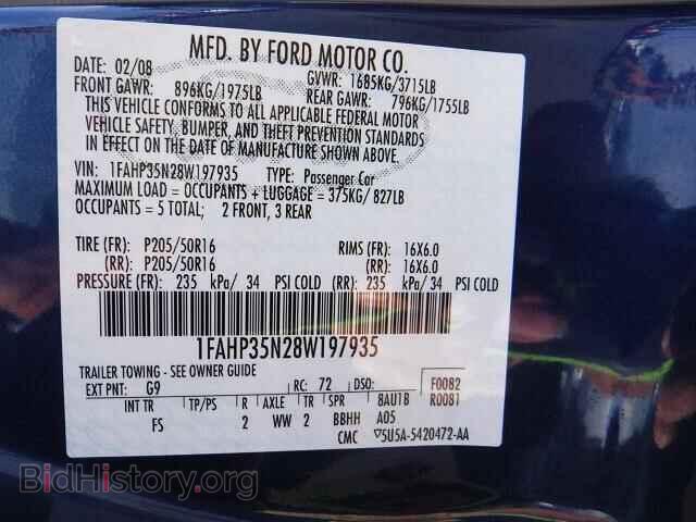2008 FORD FOCUS - VIN: 1FAHP35N28W197935 - Фото 10