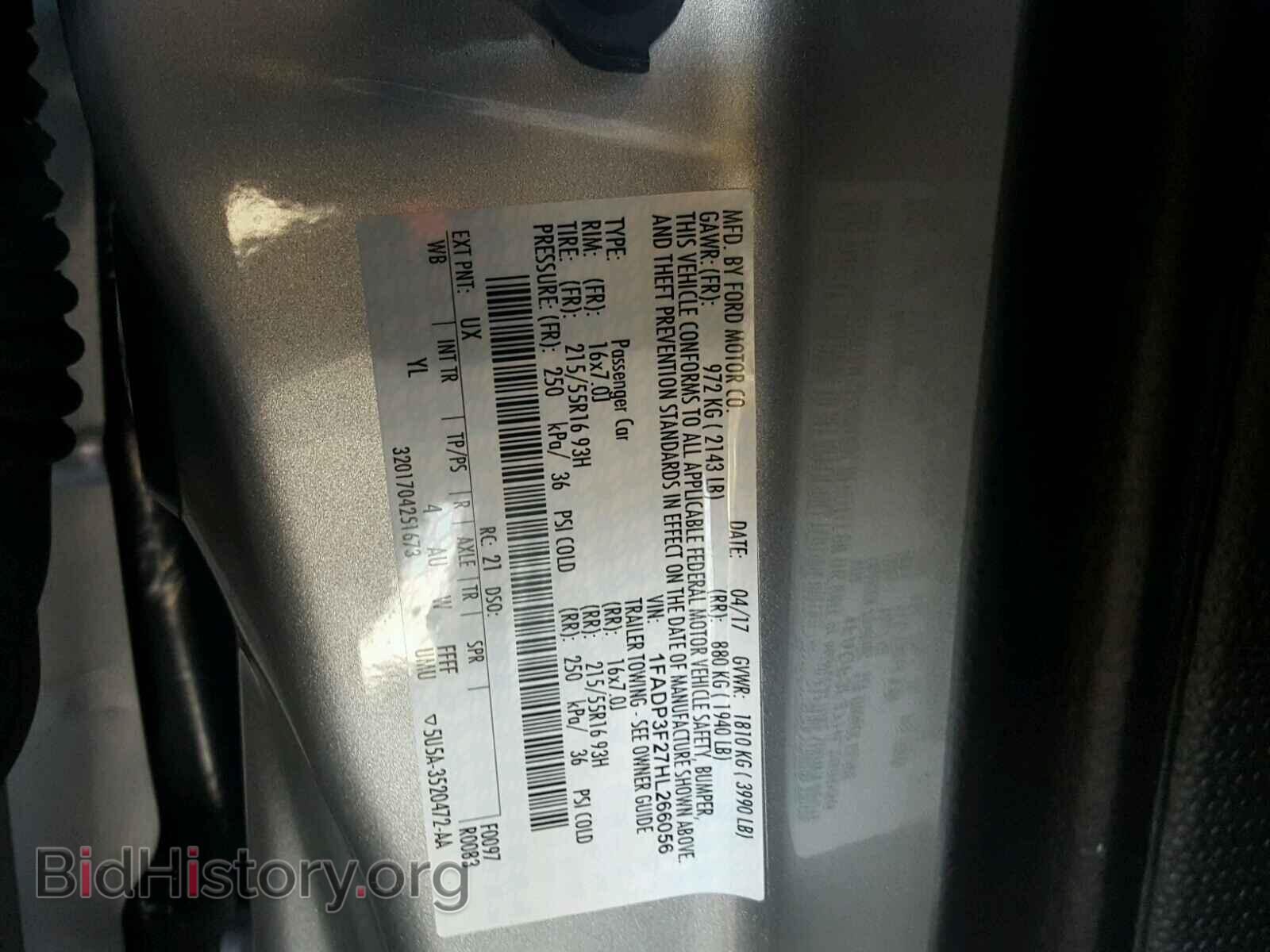 2017 FORD FOCUS - VIN: 1FADP3F27HL266056 - Фото 10