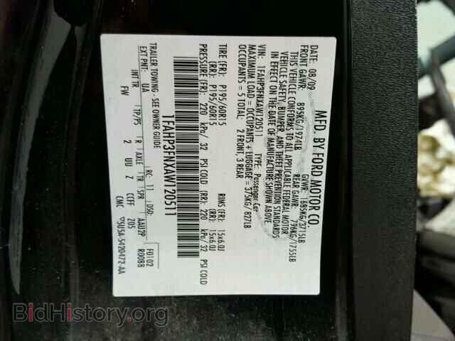 2010 FORD FOCUS - VIN: 1FAHP3FNXAW120511 - Фото 10