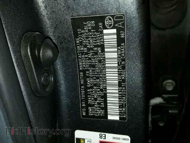 2011 TOYOTA COROLLA - VIN: 2T1BU4EE8BC537765 - Фото 10
