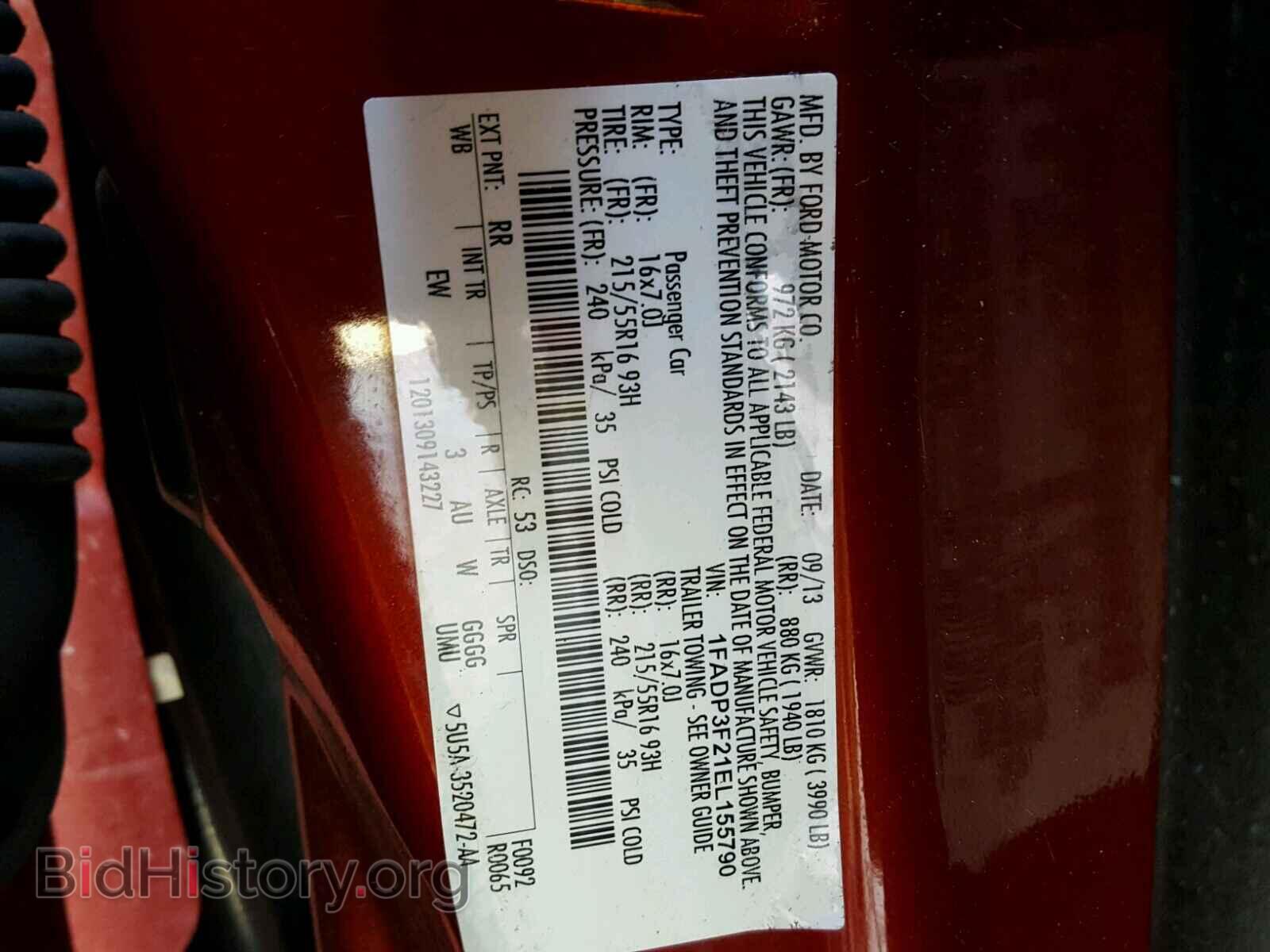 2014 FORD FOCUS - VIN: 1FADP3F21EL155790 - Photo 10