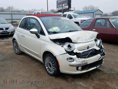 2012 Fiat 500 500 Lounge, cream — VIN 3C3CFFER8CT360912, Copart