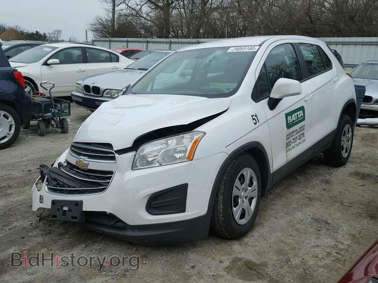 2016 CHEVROLET TRAX - VIN: 3GNCJKSB1GL260044 - Фото 2