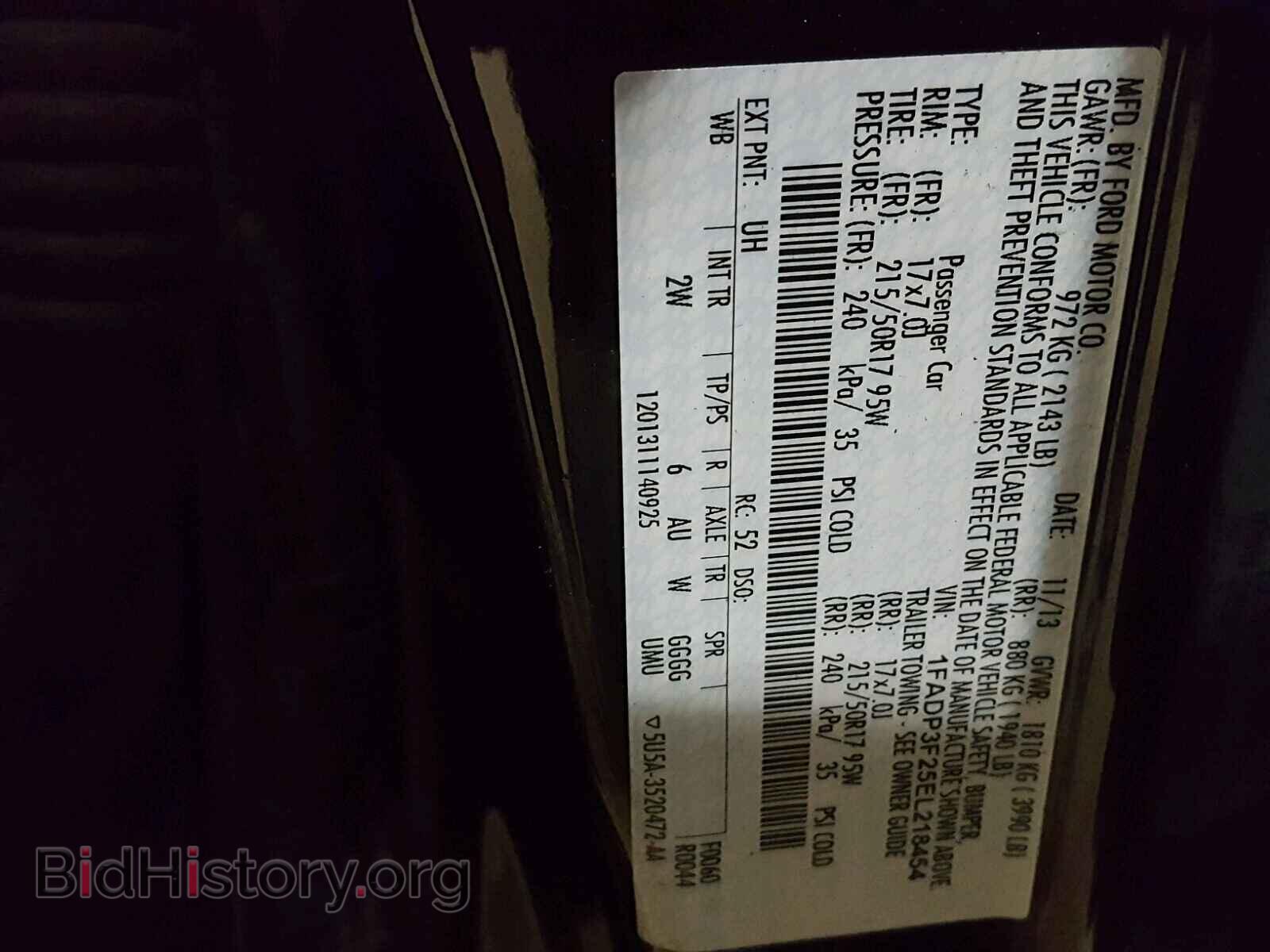 2014 FORD FOCUS - VIN: 1FADP3F25EL218454 - Photo 10