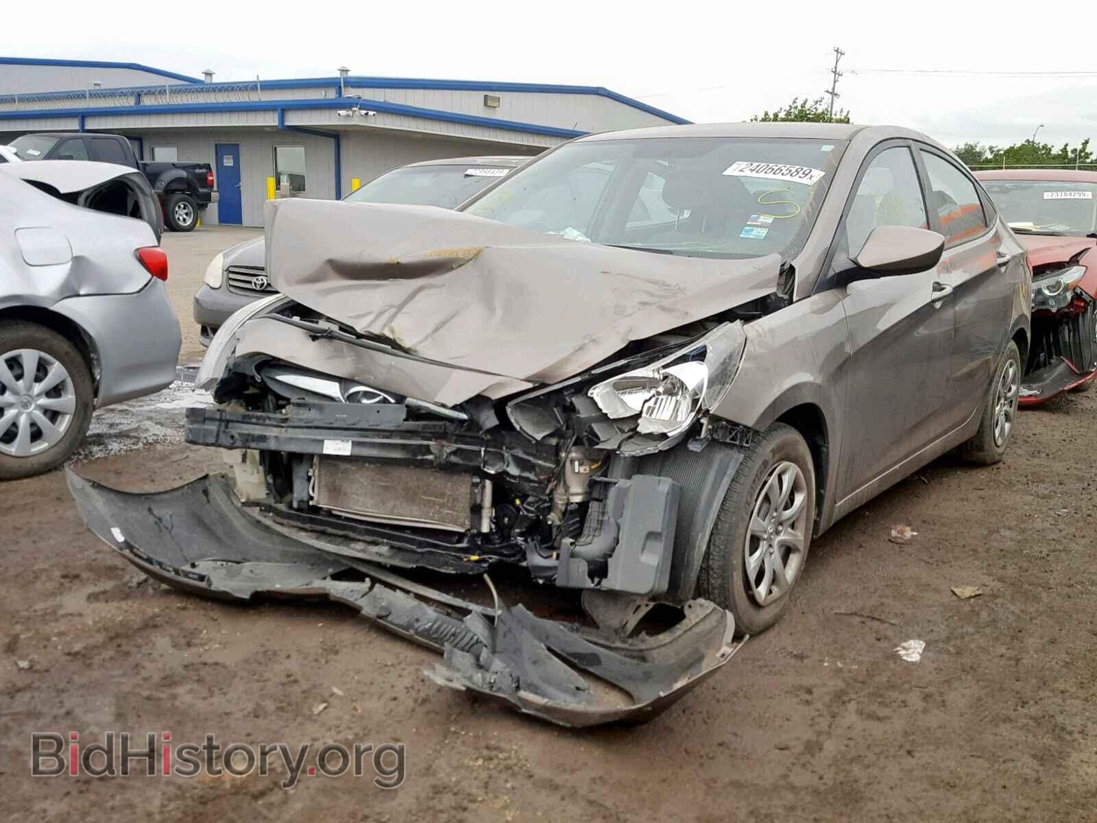 2014 HYUNDAI ACCENT - VIN: KMHCT4AE1EU708131 - Фото 2
