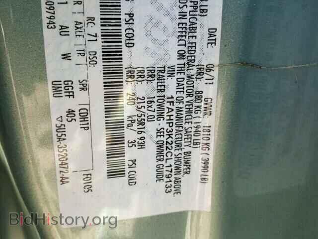 2012 FORD FOCUS - VIN: 1FAHP3K22CL179133 - Фото 10