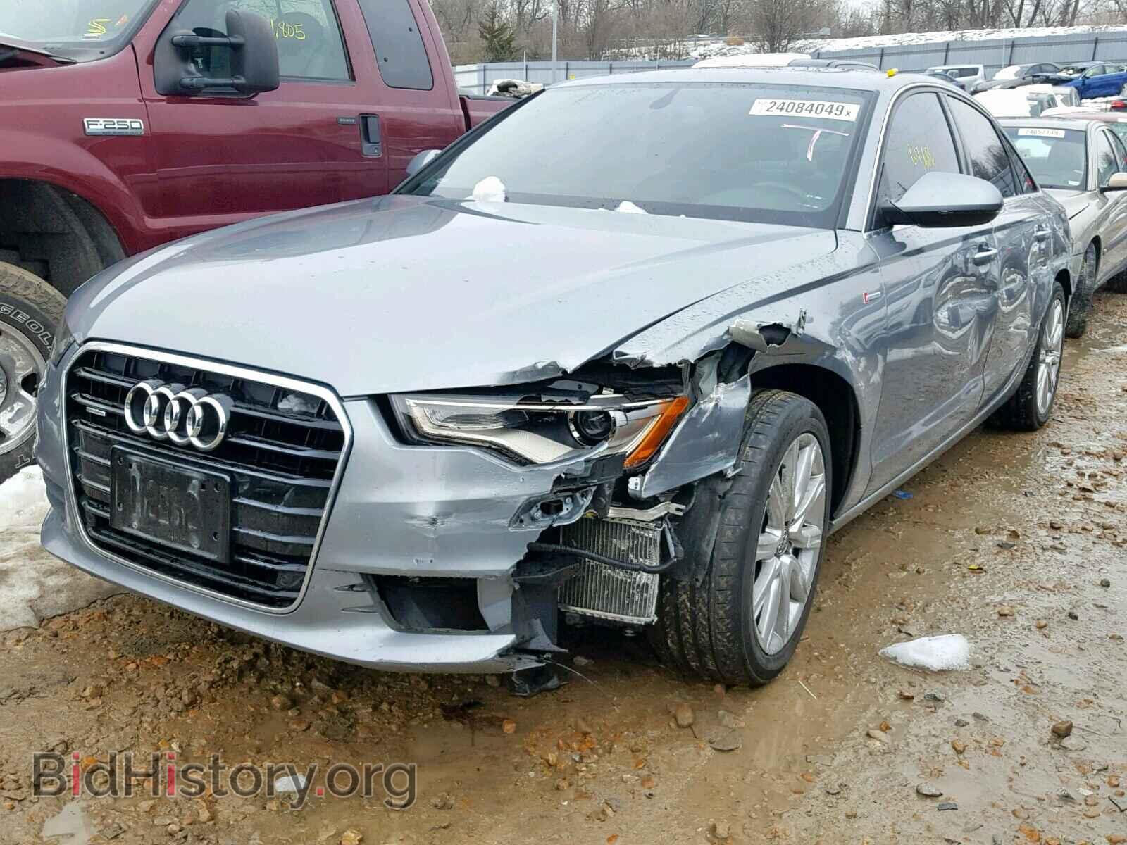 2013 AUDI A6 - VIN: WAUGGAFC4DN158686 - Фото 2