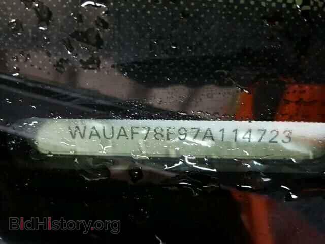 2007 AUDI A4 - VIN: WAUAF78E97A114723 - Фото 10