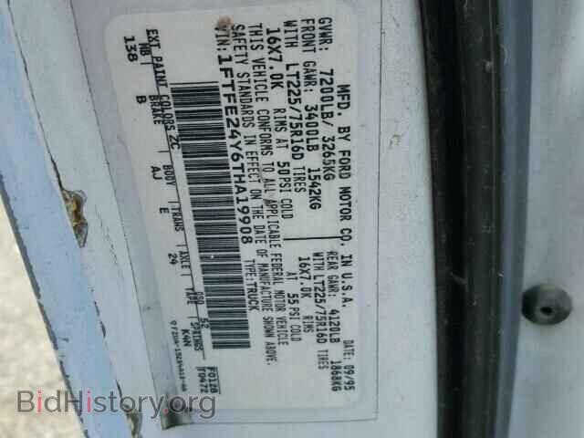 1996 FORD ECONOLINE - VIN: 1FTFE24Y6THA19908 - Photo 10