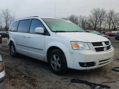 2010 Dodge CARAVAN Grand Cara, white — VIN 2D4RN5D13AR483227, Copart