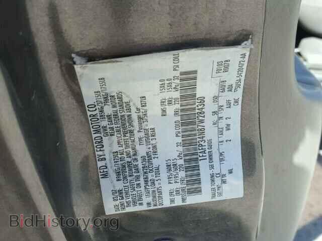 2007 FORD FOCUS - VIN: 1FAFP34N87W284360 - Фото 10