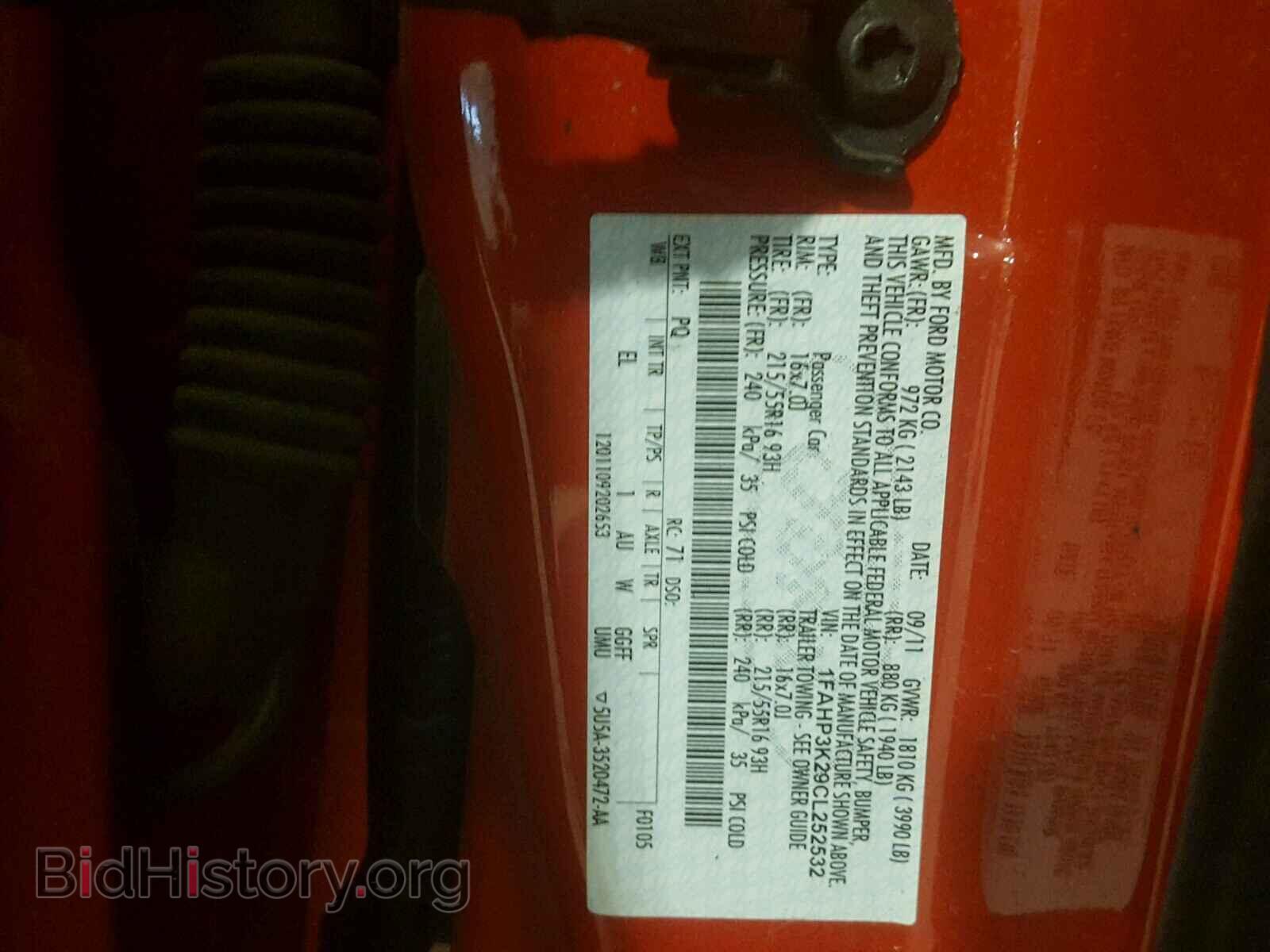 2012 FORD FOCUS - VIN: 1FAHP3K29CL252532 - Фото 10