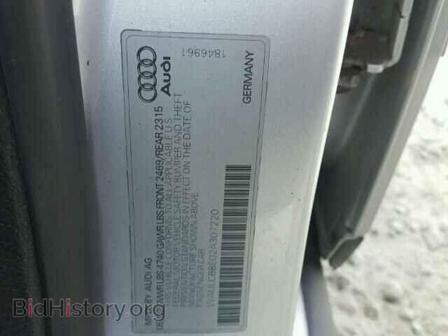 2002 AUDI A4 - VIN: WAULC68E02A307220 - Фото 10