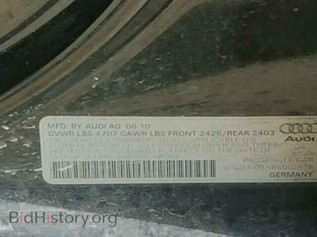 2011 AUDI A4 - VIN: WAUEFAFL5BN002518 - Фото 10
