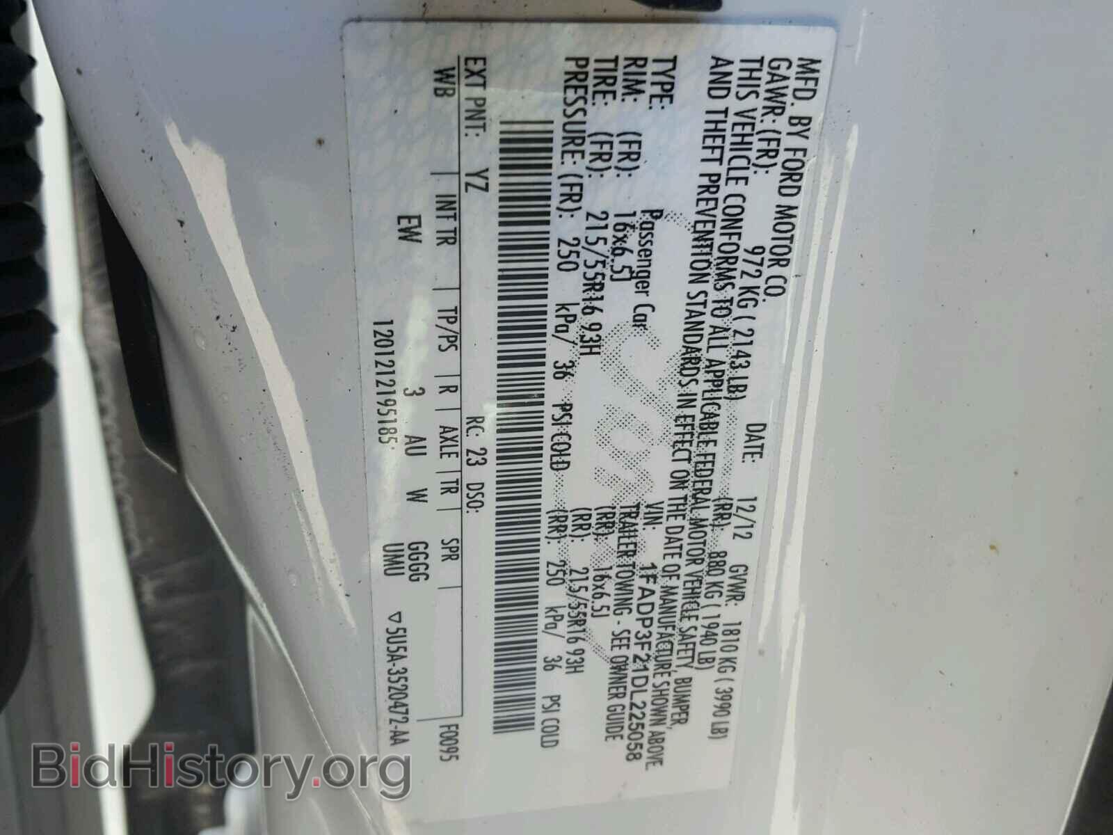 2013 FORD FOCUS - VIN: 1FADP3F21DL225058 - Фото 10
